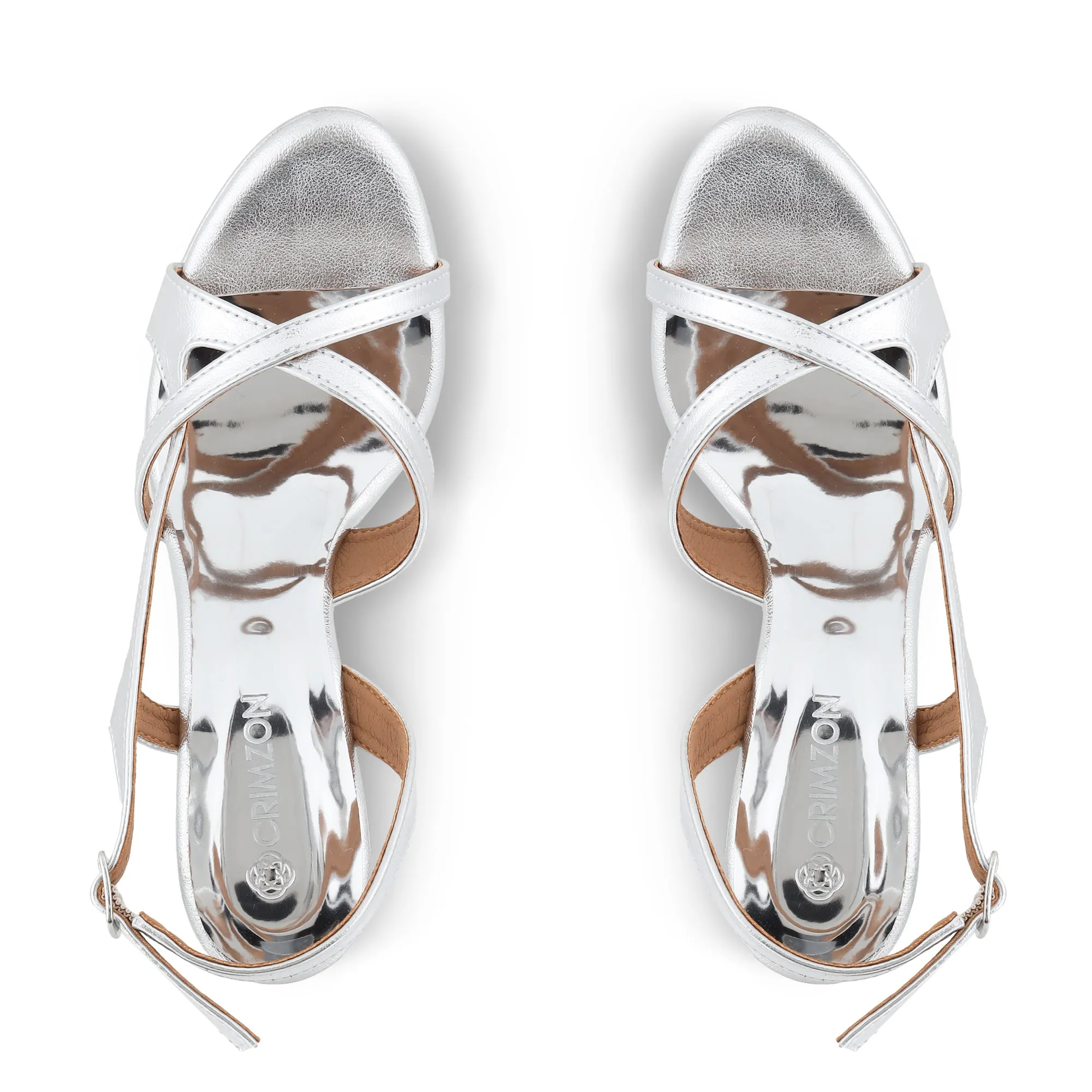 CATHERINE- SILVER STILETTOS
