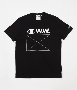 Champion x Wood Wood Alec T-Shirt - Black