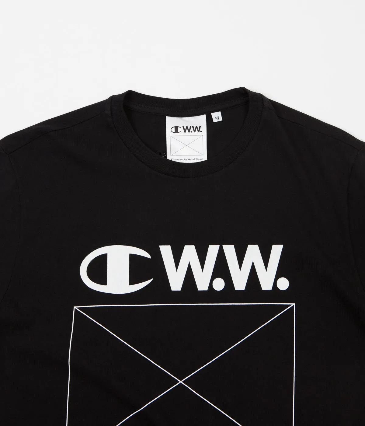 Champion x Wood Wood Alec T-Shirt - Black