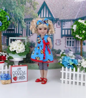Cherries Galore - top & capris with sandals for Ruby Red Fashion Friends doll