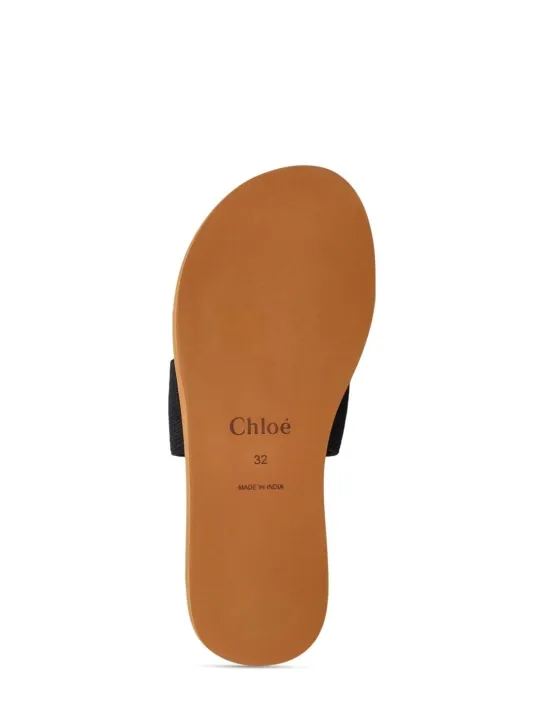 Chloé   Cotton jersey slide sandals 