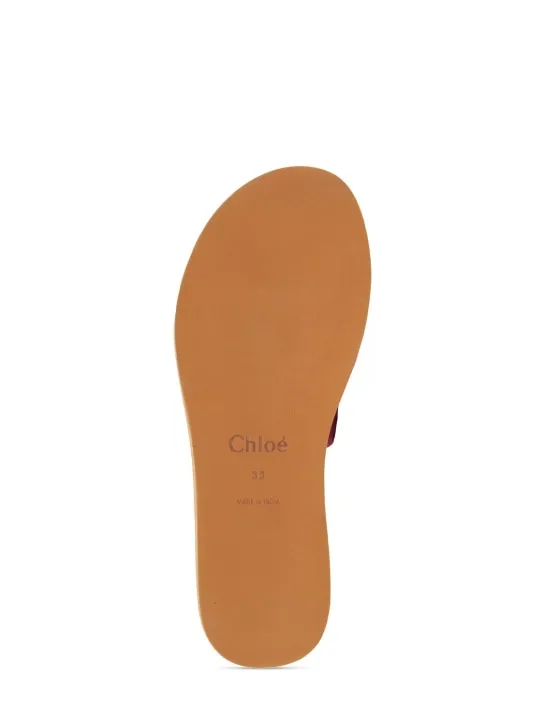 Chloé   Cotton jersey slide sandals 