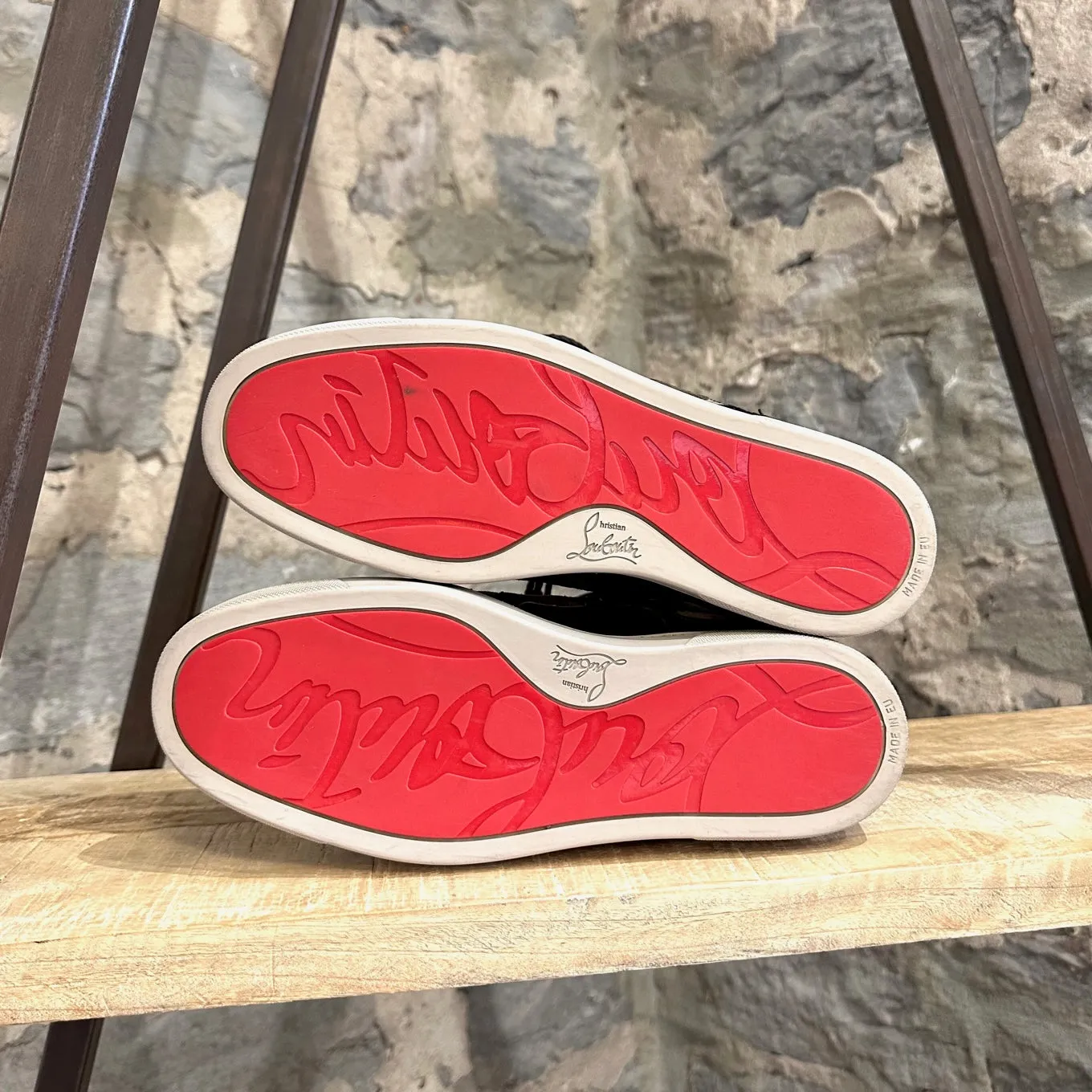 Christian Louboutin Rare Halluolapon Camouflage Suede and Shearling Boots