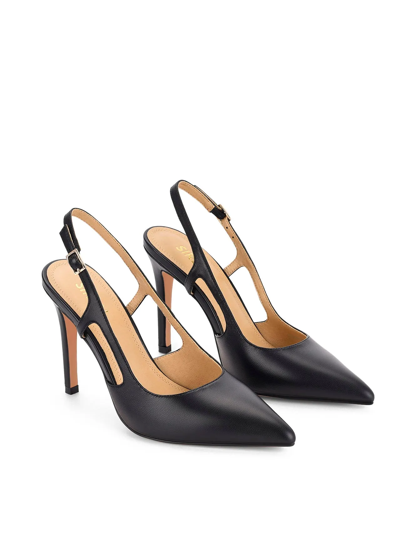 Cipriani Stiletto Pump - Black Leather