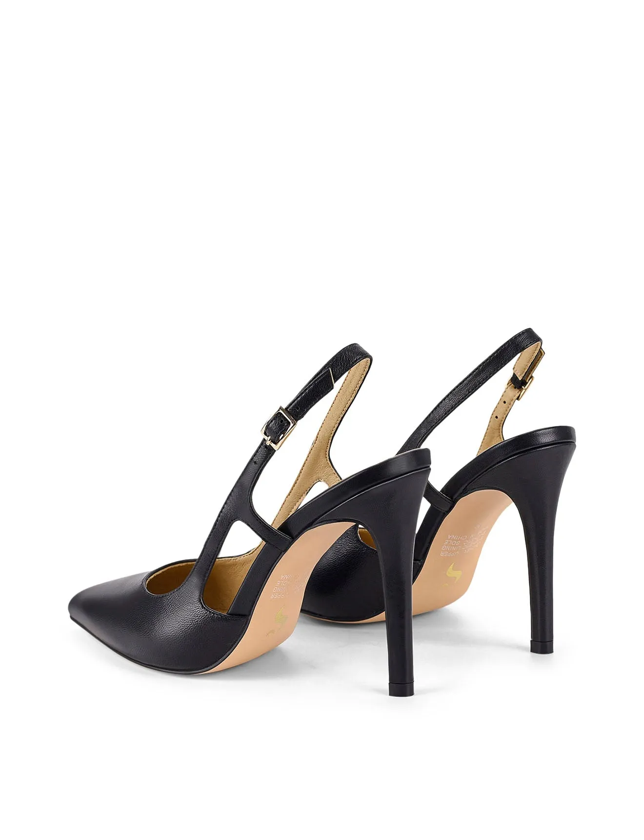Cipriani Stiletto Pump - Black Leather