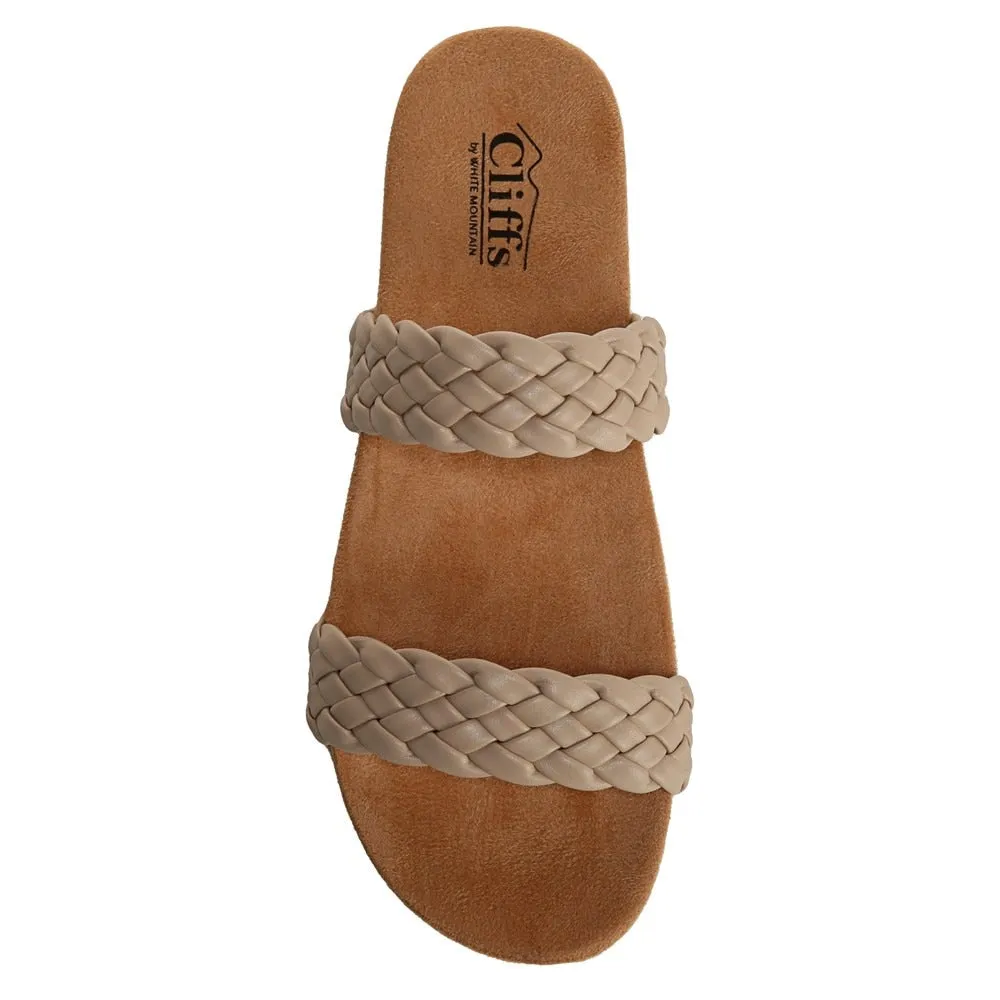 Cliffs By White Mountain Women's Slide Sandals, Beige