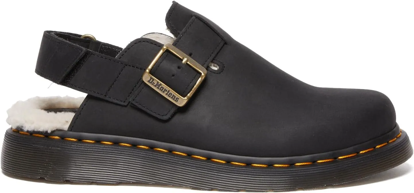 Clogs Jorge II Faux Fur Lined Slingback Mules Dr. Martens, black