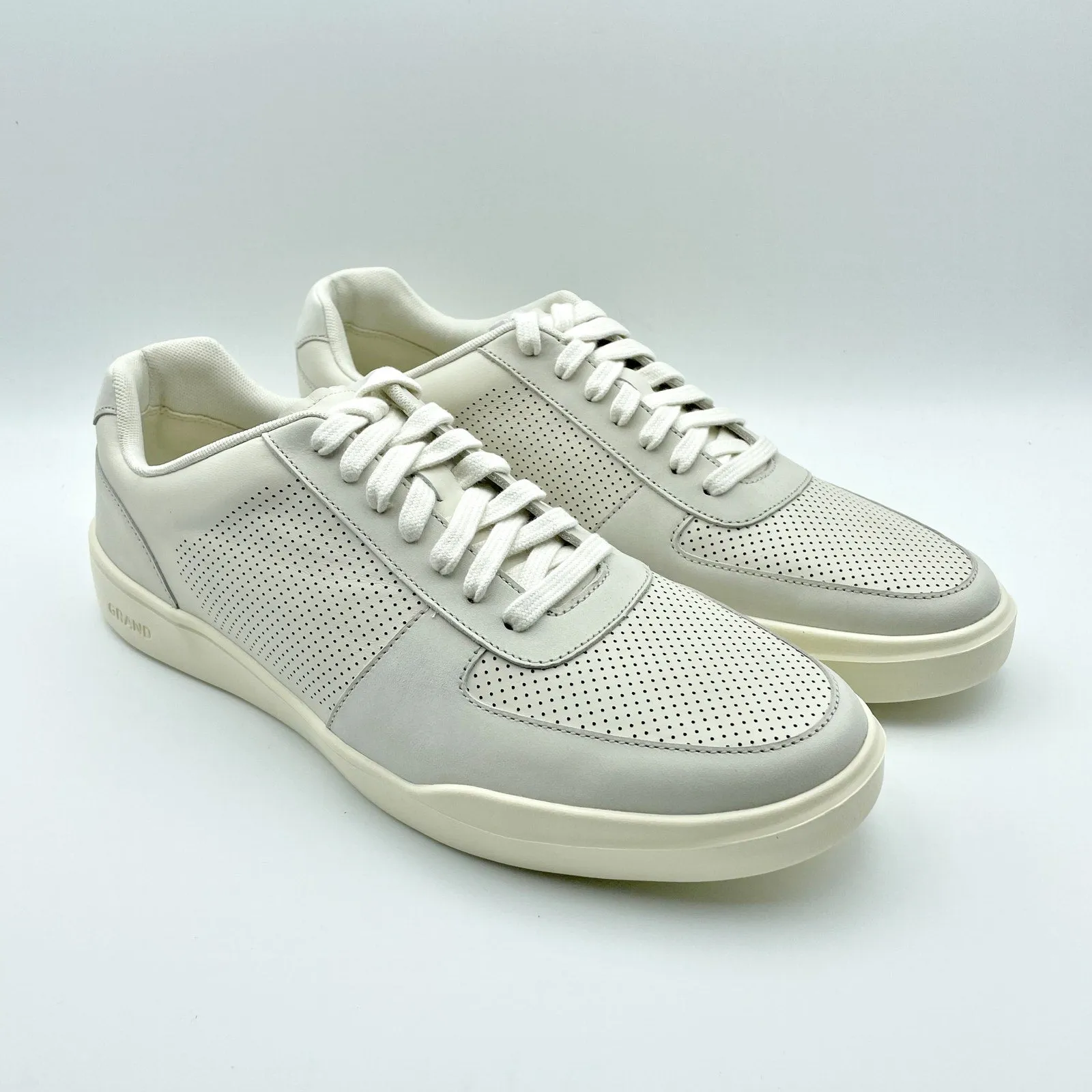 Cole Haan Men's Grand Crosscourt Modern Tennis Sneakers Size 10M White/Ivory NIB
