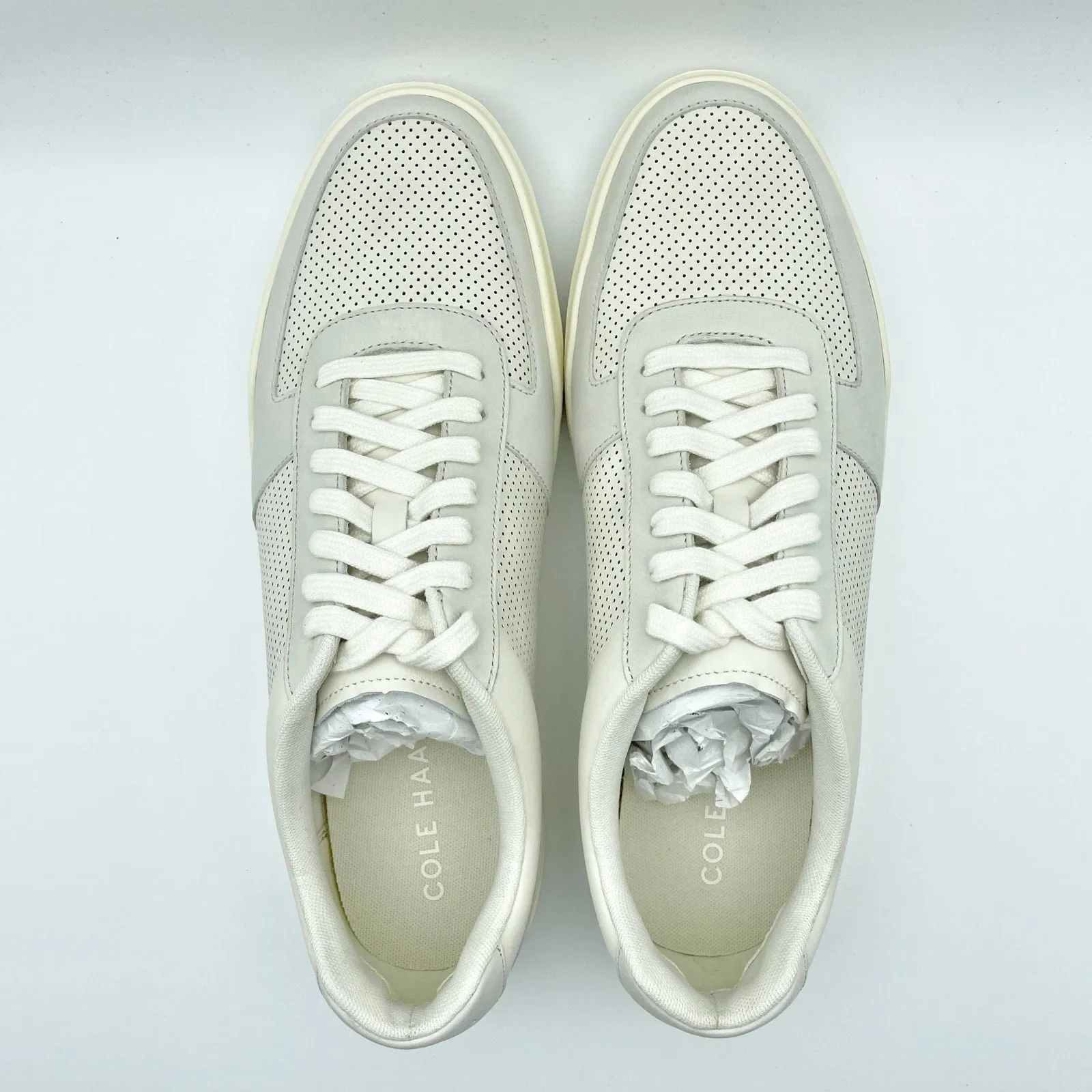 Cole Haan Men's Grand Crosscourt Modern Tennis Sneakers Size 10M White/Ivory NIB