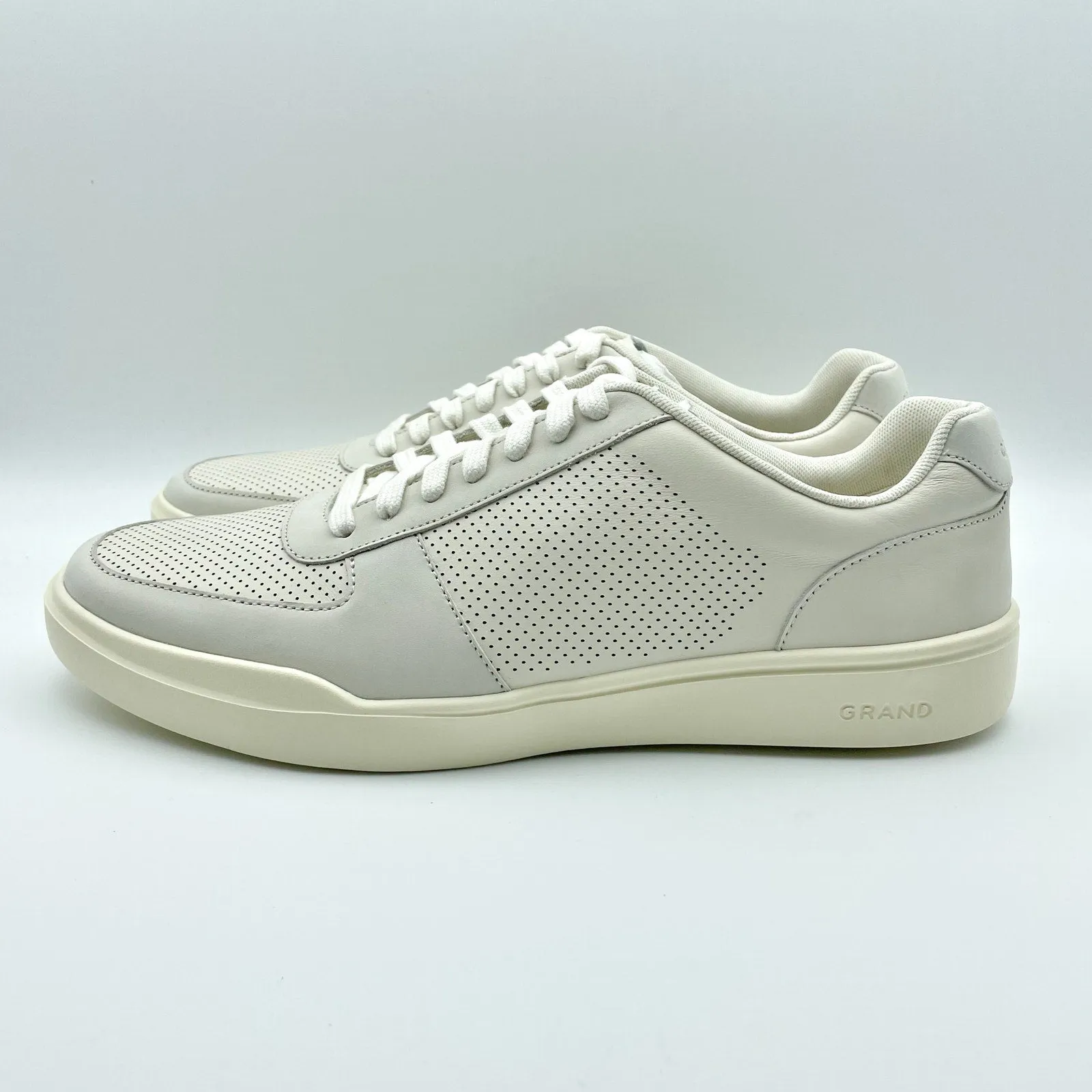 Cole Haan Men's Grand Crosscourt Modern Tennis Sneakers Size 10M White/Ivory NIB