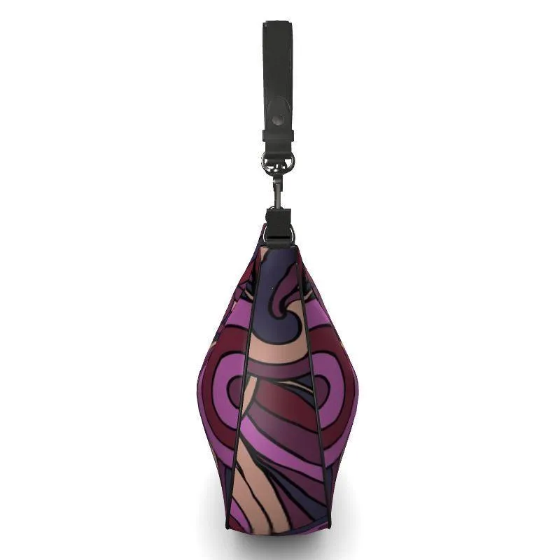 Confectiona Leather Curve Hobo Bag