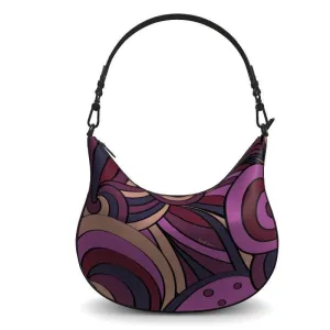 Confectiona Leather Curve Hobo Bag