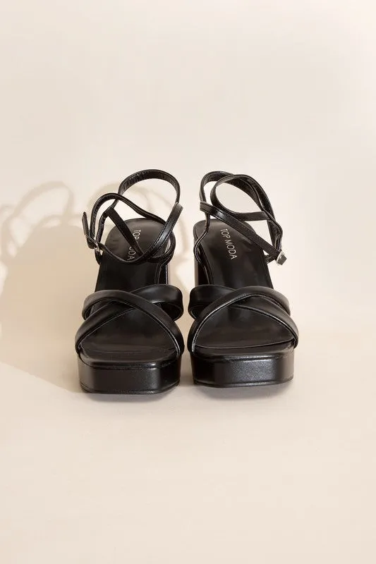 Cross Ankle Strap Heels - ONLINE ONLY