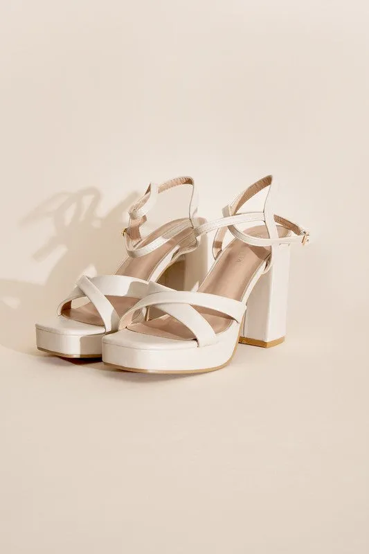 Cross Ankle Strap Heels - ONLINE ONLY