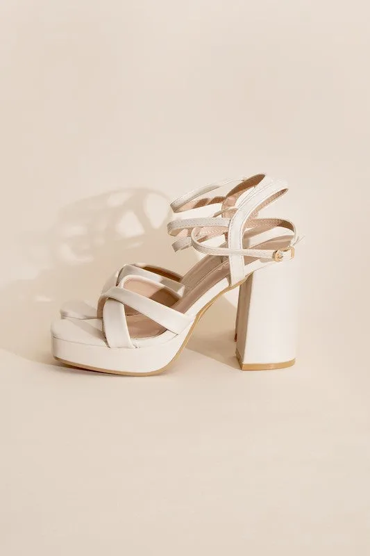Cross Ankle Strap Heels - ONLINE ONLY