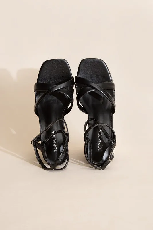 Cross Ankle Strap Heels - ONLINE ONLY