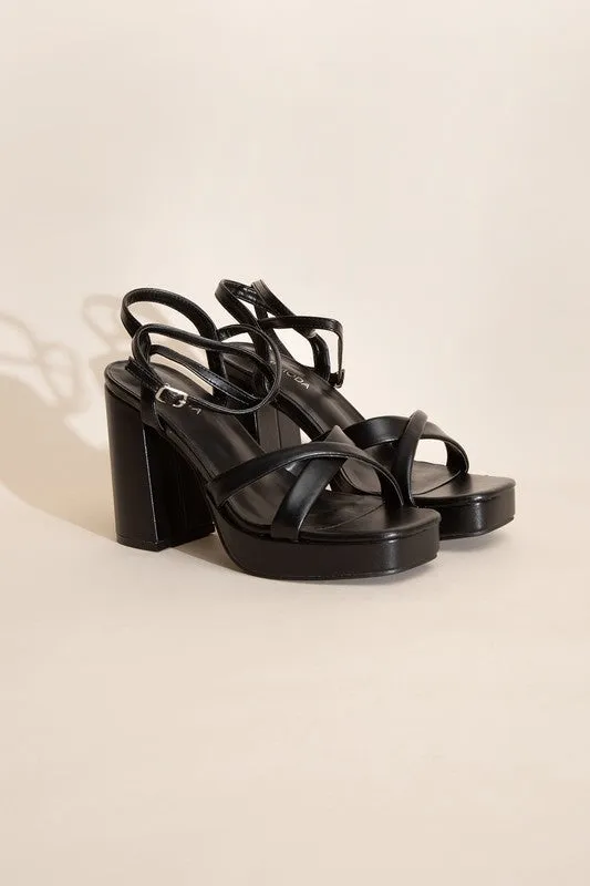Cross Ankle Strap Heels - ONLINE ONLY