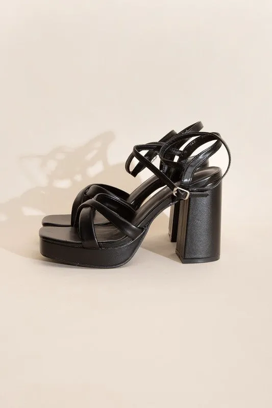 Cross Ankle Strap Heels - ONLINE ONLY