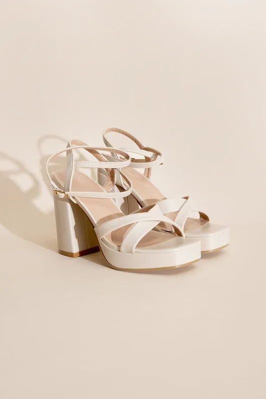 Cross Ankle Strap Heels - ONLINE ONLY