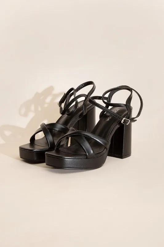 Cross Ankle Strap Heels - ONLINE ONLY