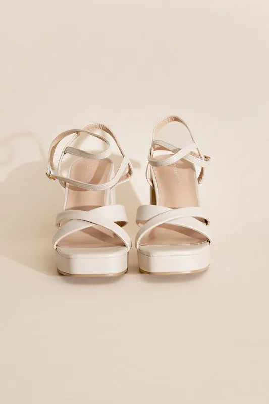 Cross Ankle Strap Heels - ONLINE ONLY