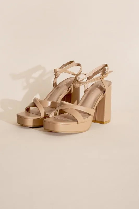 Cross Ankle Strap Heels - ONLINE ONLY