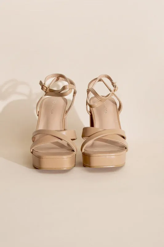 Cross Ankle Strap Heels - ONLINE ONLY