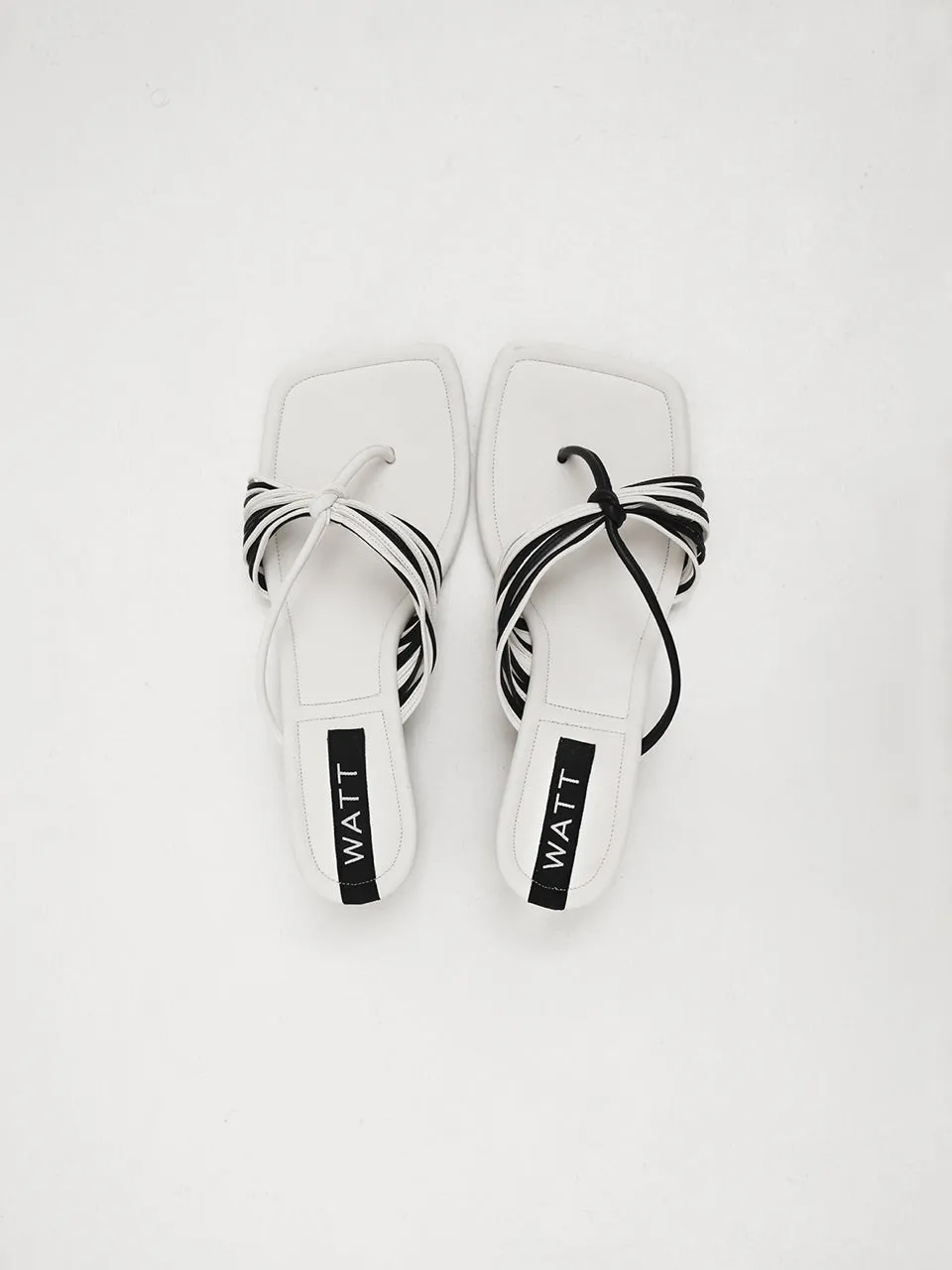 Cross Heels In Black White (LAST PIECES)