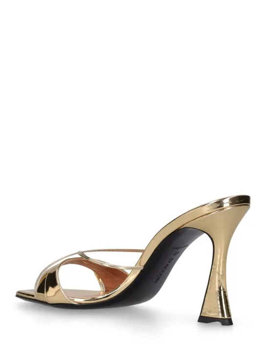 D&#x27;accori   85mm Lust metallic leather sandals 