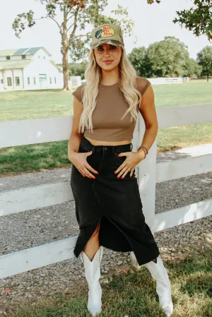 Daytona Denim Midi Skirt