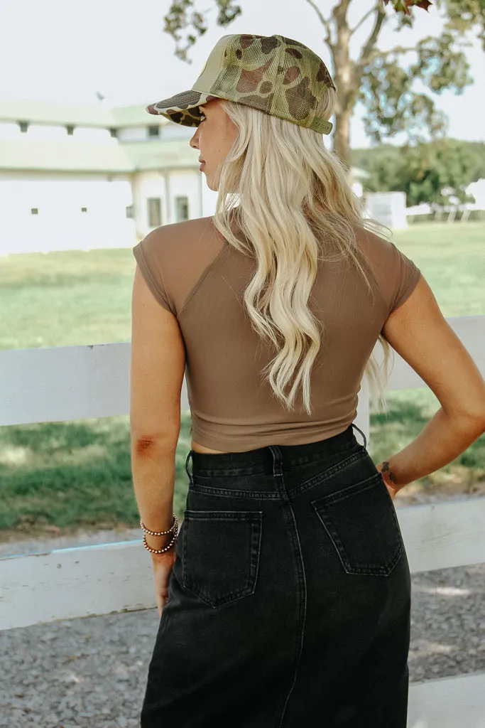 Daytona Denim Midi Skirt