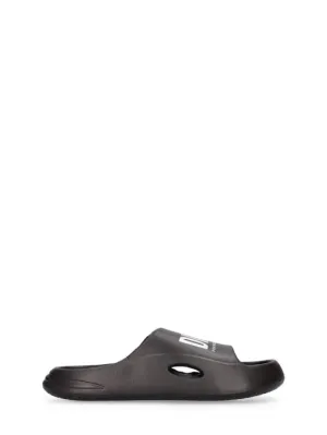 Diesel Kids   Logo print slide sandals 