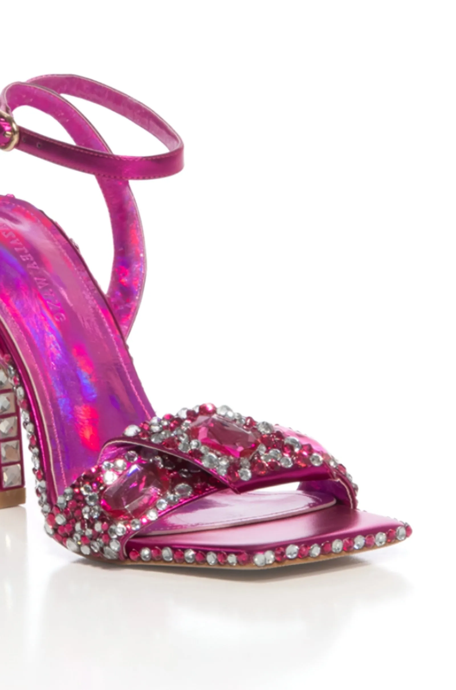 DISCOBALL-FUCHSIA STILETTO SANDAL