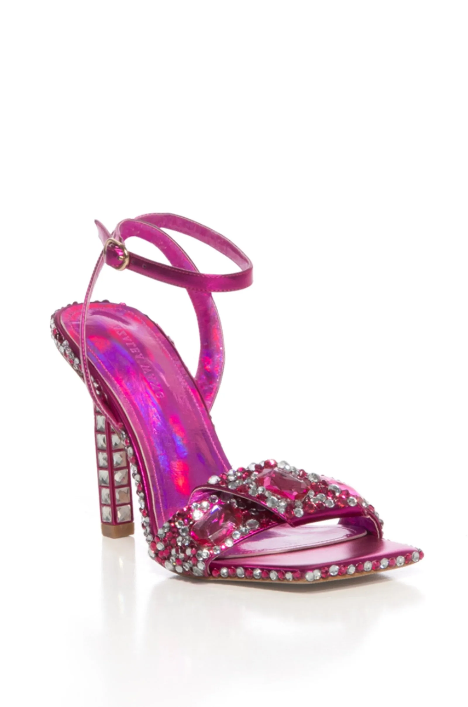 DISCOBALL-FUCHSIA STILETTO SANDAL
