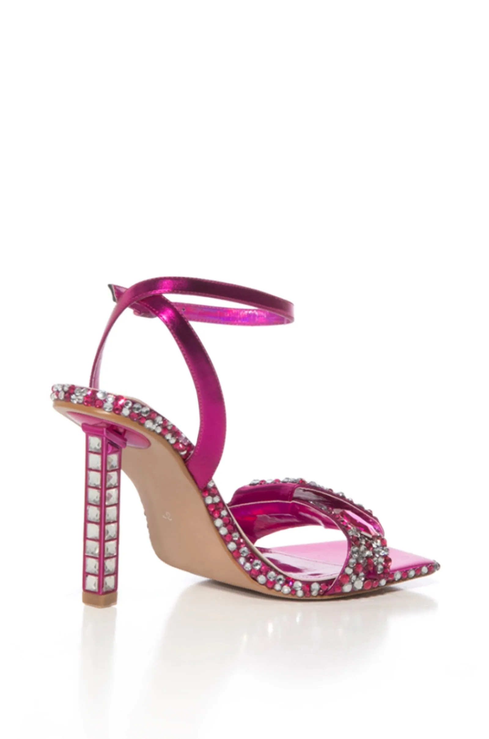 DISCOBALL-FUCHSIA STILETTO SANDAL