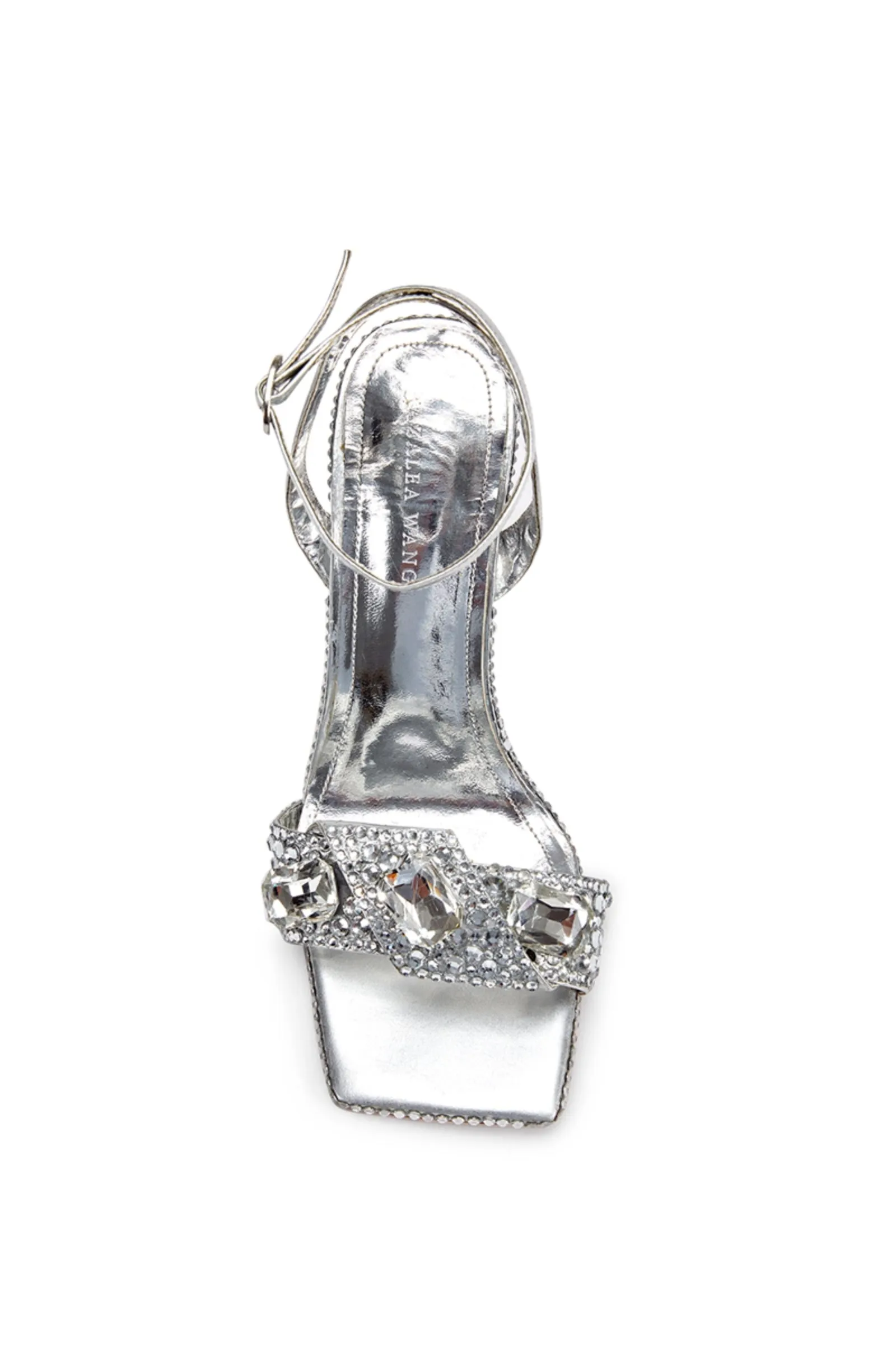 DISCOBALL-SILVER STILETTO SANDAL