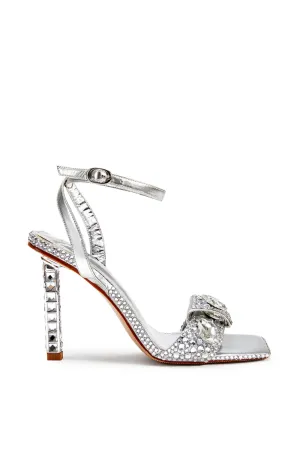 DISCOBALL-SILVER STILETTO SANDAL