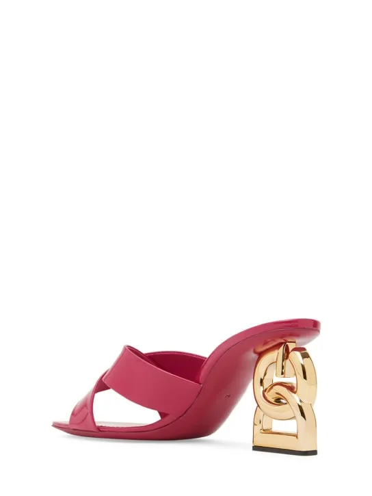 Dolce&amp;Gabbana   75mm Patent leather mules sandals 