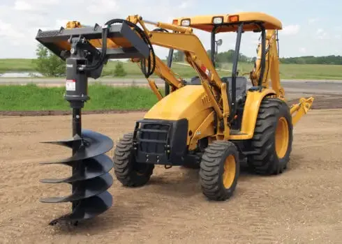 Erskine Industrial Earth Auger | 15PD to 55PD Model | 12-60 GPM Hydraulic Flow | For Skid Steer