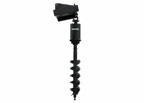 Erskine Industrial Earth Auger | 15PD to 55PD Model | 12-60 GPM Hydraulic Flow | For Skid Steer