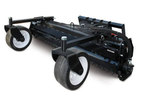 Erskine Landscape Rake | 13-25 GPM Hydraulic Motor Flow Range | For Skid Steer