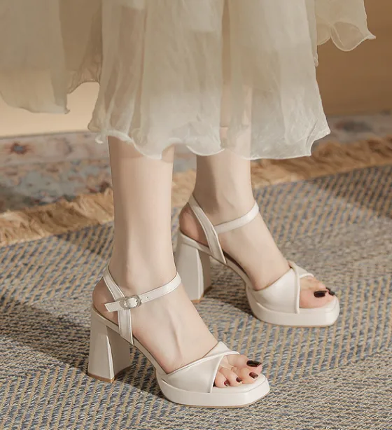 Essential Peep Toe Faux Nubuck Heels