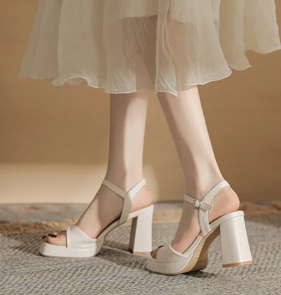 Essential Peep Toe Faux Nubuck Heels