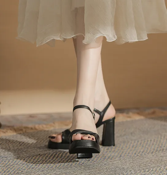 Essential Peep Toe Faux Nubuck Heels