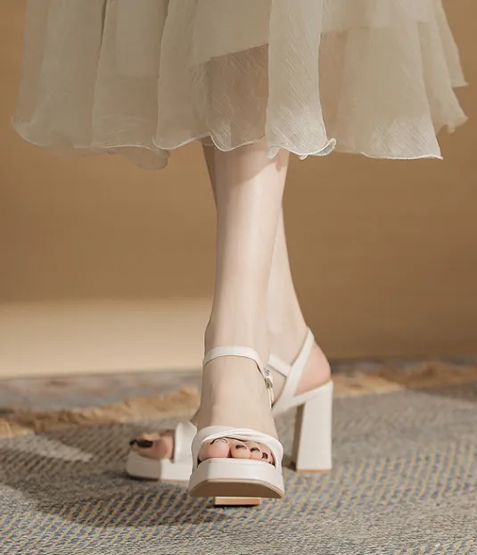 Essential Peep Toe Faux Nubuck Heels