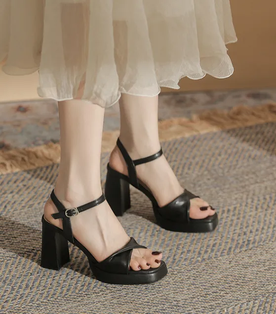 Essential Peep Toe Faux Nubuck Heels