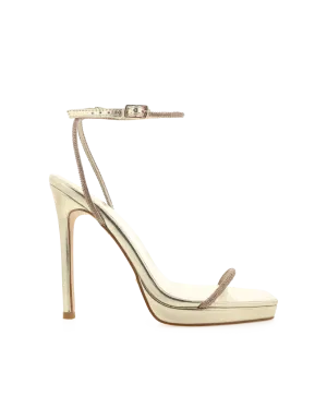 EVELINA - GOLD METALLIC-DIAMANTE