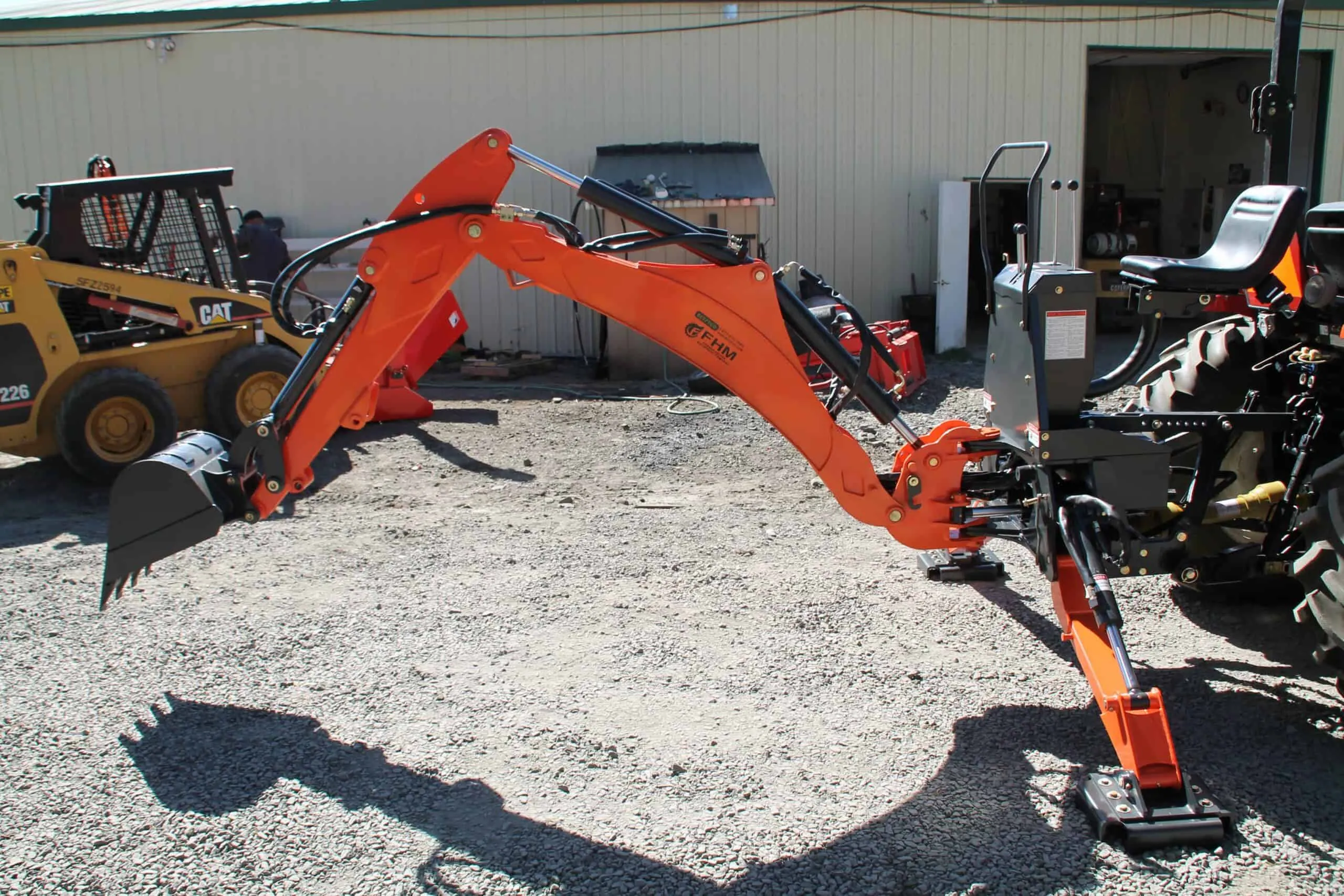 Farmer Helper FH-BH8-9 Self Contained Backhoe | 8'-9' Digging Depth | 90HP PTO For Tractor