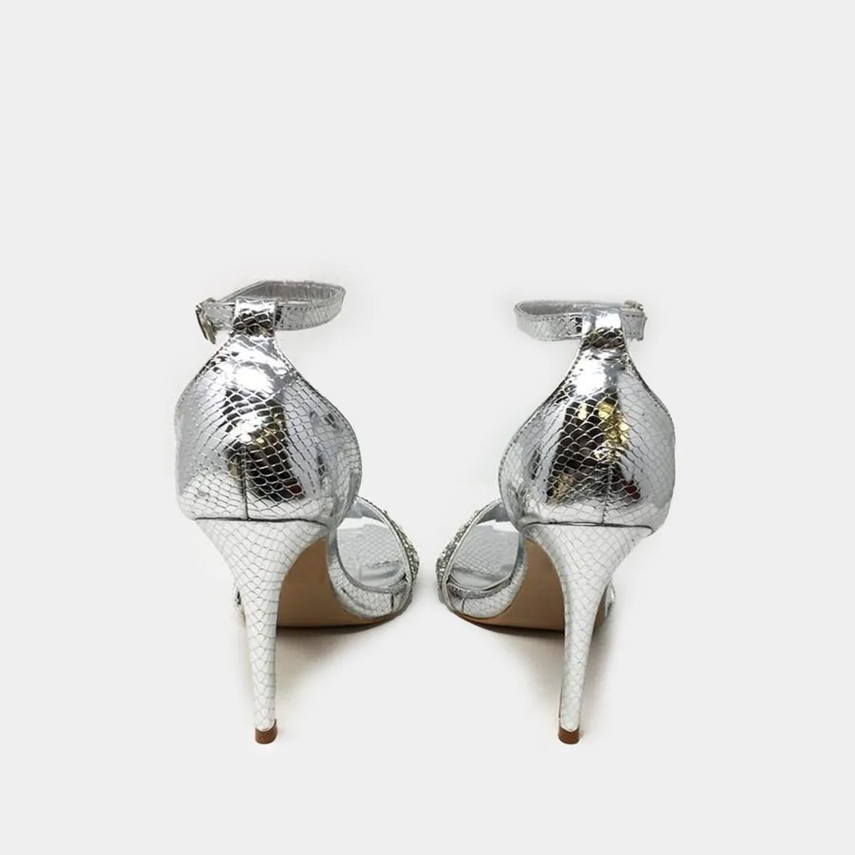 Felicity High Heel Anklestrap Diamante Sandal