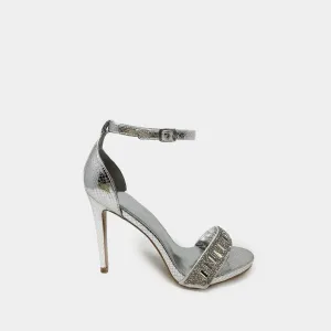 Felicity High Heel Anklestrap Diamante Sandal